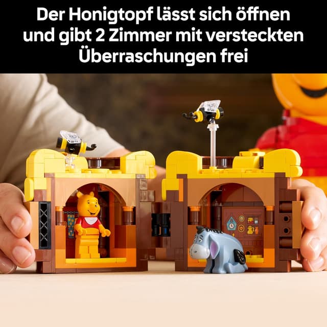 Detalle de LEGO Disney Winnie Puuh (43300) – Modellbau für Erwachsene mit Honigtopf & Sammlerfiguren