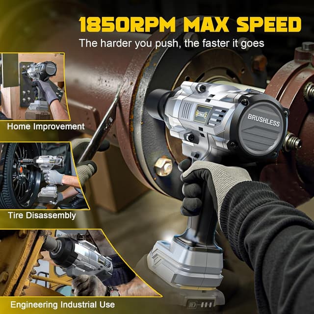 Thumbnail 4 de DIYtoolifz Cordless Impact Wrench 1700 Ft-lbs