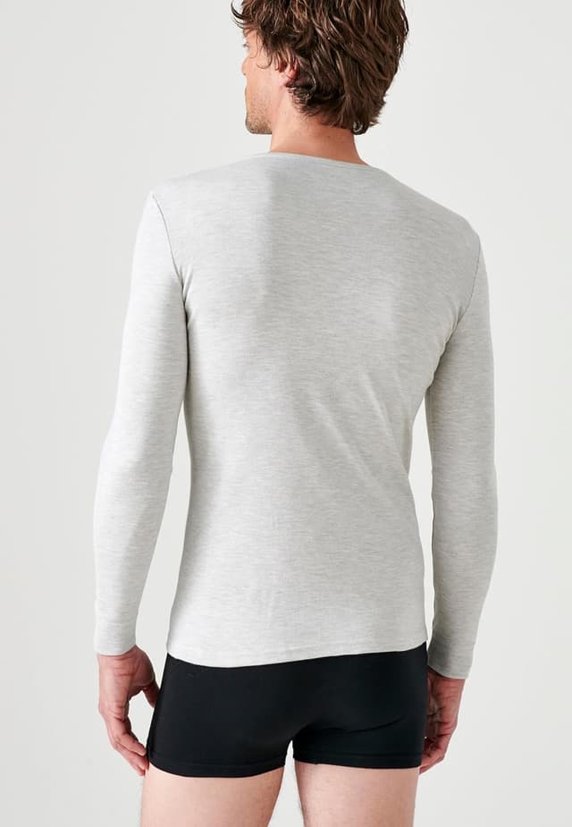 Detalle 2 de Damart T‑shirt homme col rond manches longues Thermolactyl degré 3