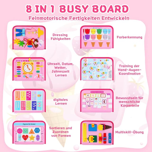 Detalle 1 de Uilfsur Busy Board Eiscreme ab 1 Jahr