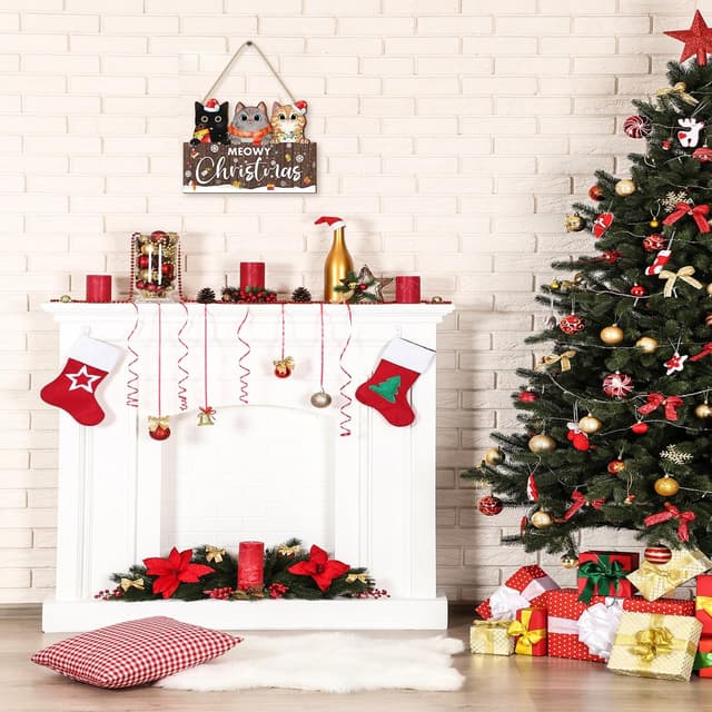 Thumbnail 1 de KAIRNE Cats Merry Christmas wooden sign