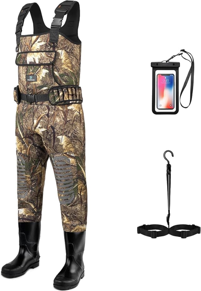 Detalle de Trudave Chest Waders Waterproof Neoprene w/ Boots 🎣