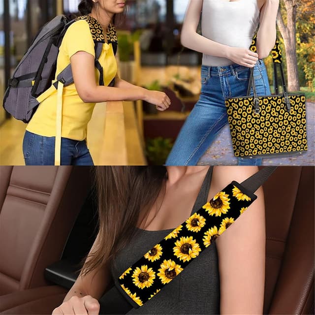 Thumbnail 6 de Wanyint Colorful Paw Print Seat Belt Pads