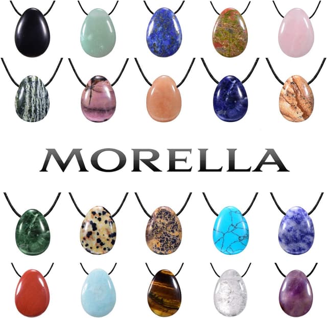 Thumbnail 3 de Morella Collar para Mujer 80 cm Colgante Gota Gemas