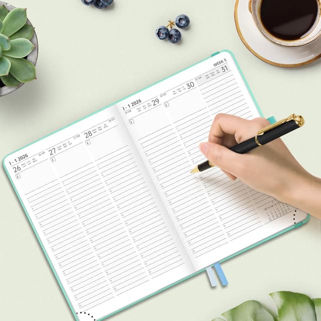 Thumbnail 6 de FEKSINO Agenda 2026 Settimanale Verticale A5 21,3x14,6 cm 📖