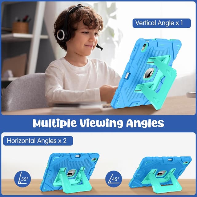 Detalle 2 de FINTIE Kids Rugged Case for iPad Air 11-inch (M4 2026 / M3 2025 / M2 2024) with Kickstand – Blue