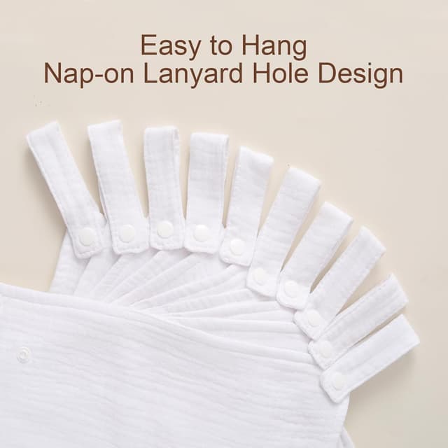 Thumbnail 2 de Hakochia Muslin Cloths 30x30cm 10-Pack