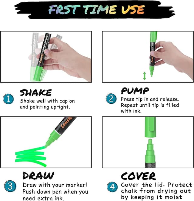 Thumbnail 5 de Lenski 21 Kreidestifte für Fenster 🖍