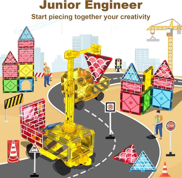 Thumbnail 4 de Magnetic Road Tiles with Extendable Magnetic Crane