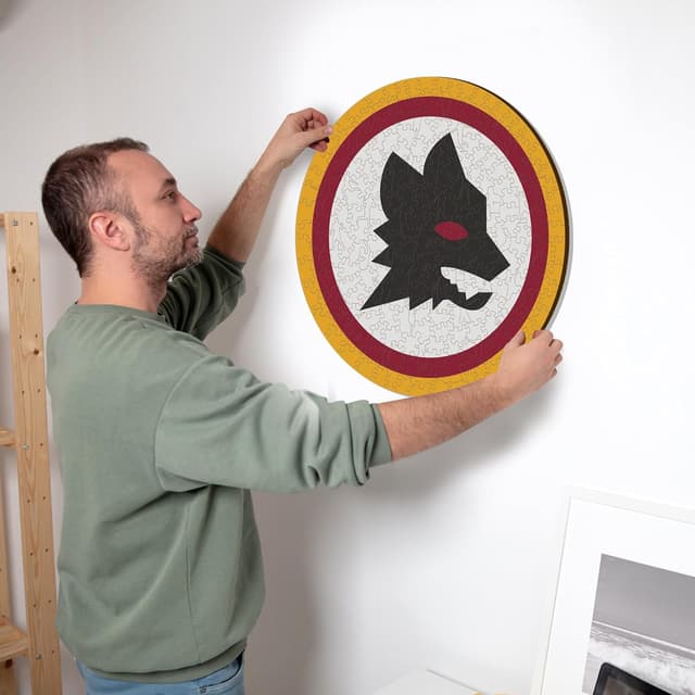 Detalle de Iconic Puzzles Roma Lupetto, puzzle di legno S da 150 pezzi a licenza ufficiale