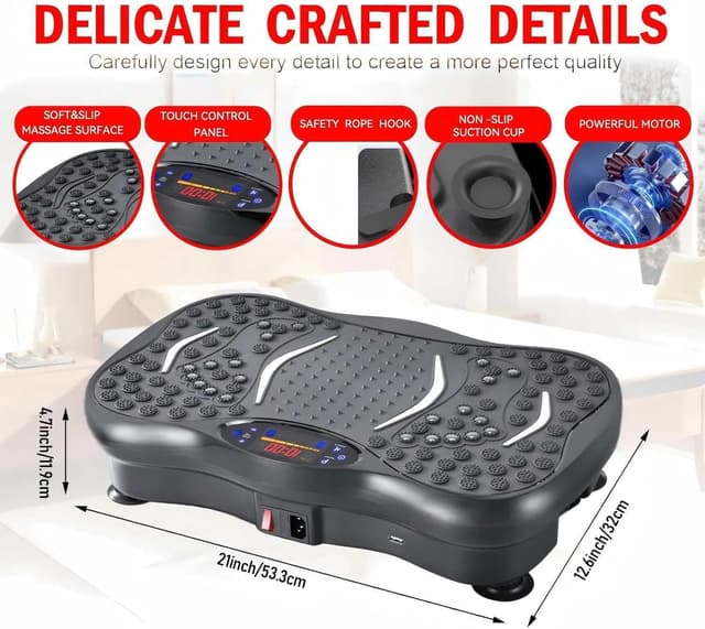 Detalle 2 de Vibration Plate Exercise Machine 120 speeds