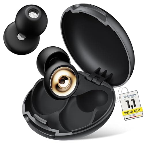 Detalle de Aoiiena Pro-Comodidad Tapones para los oídos con filtro metálico y reducción de 46 dB (XS–L)