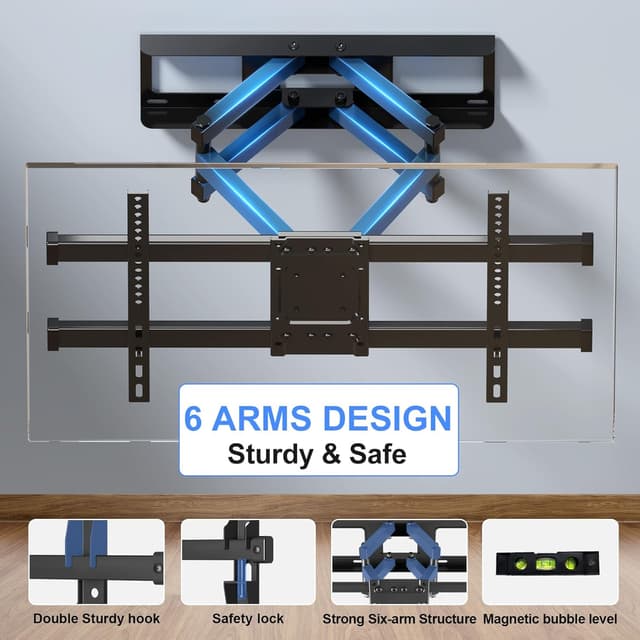 Detalle 2 de Suptek Full Motion TV Bracket 32-84