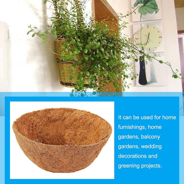 Thumbnail 5 de hifrom Kokoseinlage Ø30 cm 2 Stück für Blumenampeln