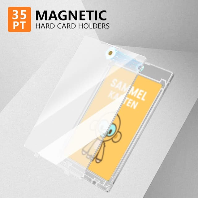 Thumbnail 3 de 16 Stück 35PT Magnetische Kartenhüllen UV Toploader