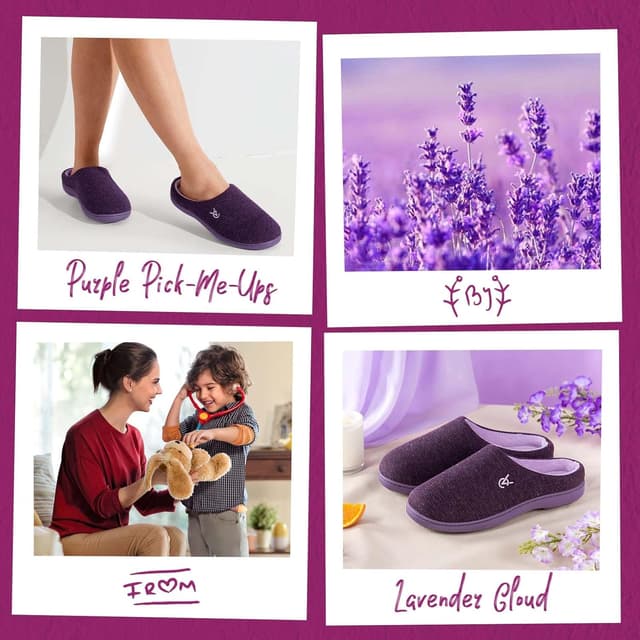 Detalle de VeraCosy Women’s Two-Tone Slippers with Memory Foam & Non-slip TPR Sole