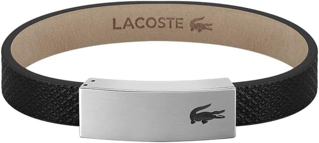Detalle de Bracelet Lacoste en cuir pour homme Collection PORT Embelli 2040110