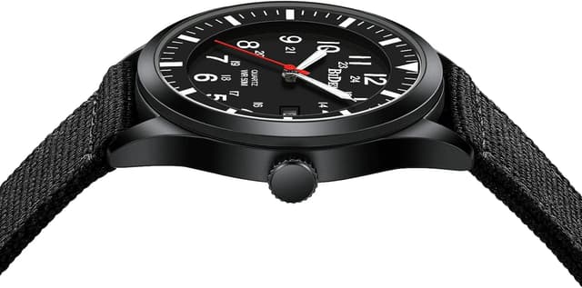 Detalle 1 de HANPOSH Herren Militär-Uhr 30 m wasserdicht