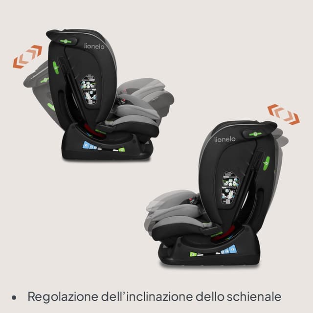 Detalle 2 de LIONELO AART i-Size Seggiolino Auto 40-150 cm con montaggio con cinture (R129 i-Size)