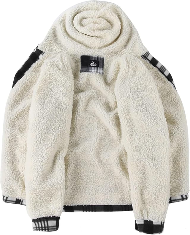 Detalle 2 de SCODI Men's Flannel Sherpa-Lined Jacket