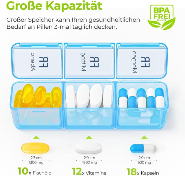 Thumbnail 1 de AUVON Tablettenbox 7 Tage 💊