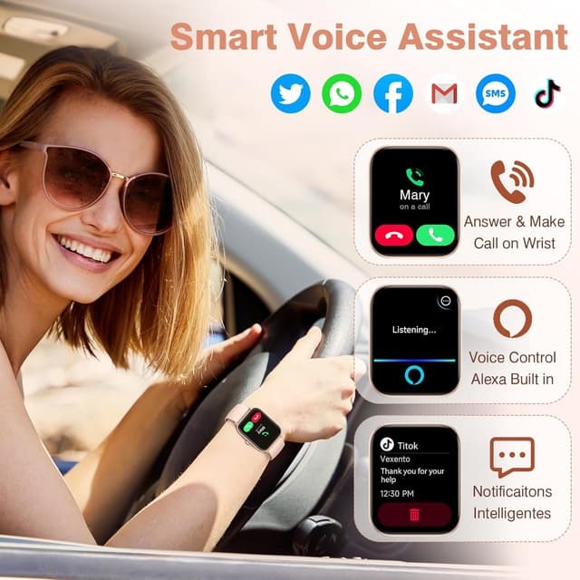 Detalle 2 de Smart Watch 1.8" Fitness Tracker with Alexa