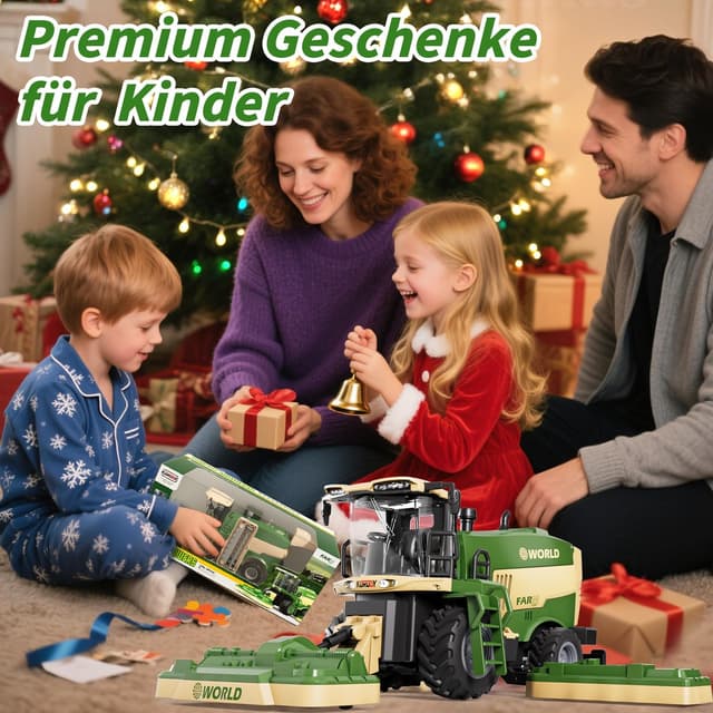 Thumbnail 6 de PENGBU RC Falciatrice / mietitrebbia radiocomandata con 2,4 GHz, luci, suoni e spray