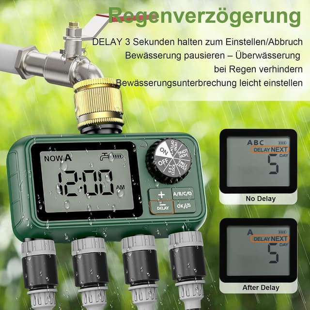 Detalle 2 de XinFuture Bewässerungscomputer mit 4 Ausgängen