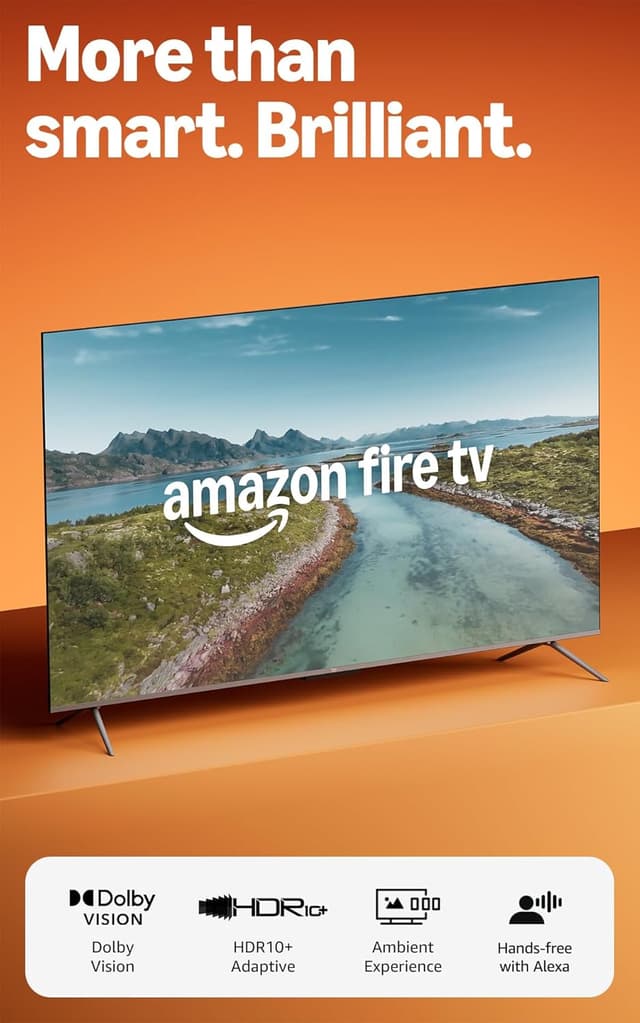 Detalle de Amazon Fire TV 50" Omni QLED Series (latest gen) 4K smart TV with Alexa hands-free