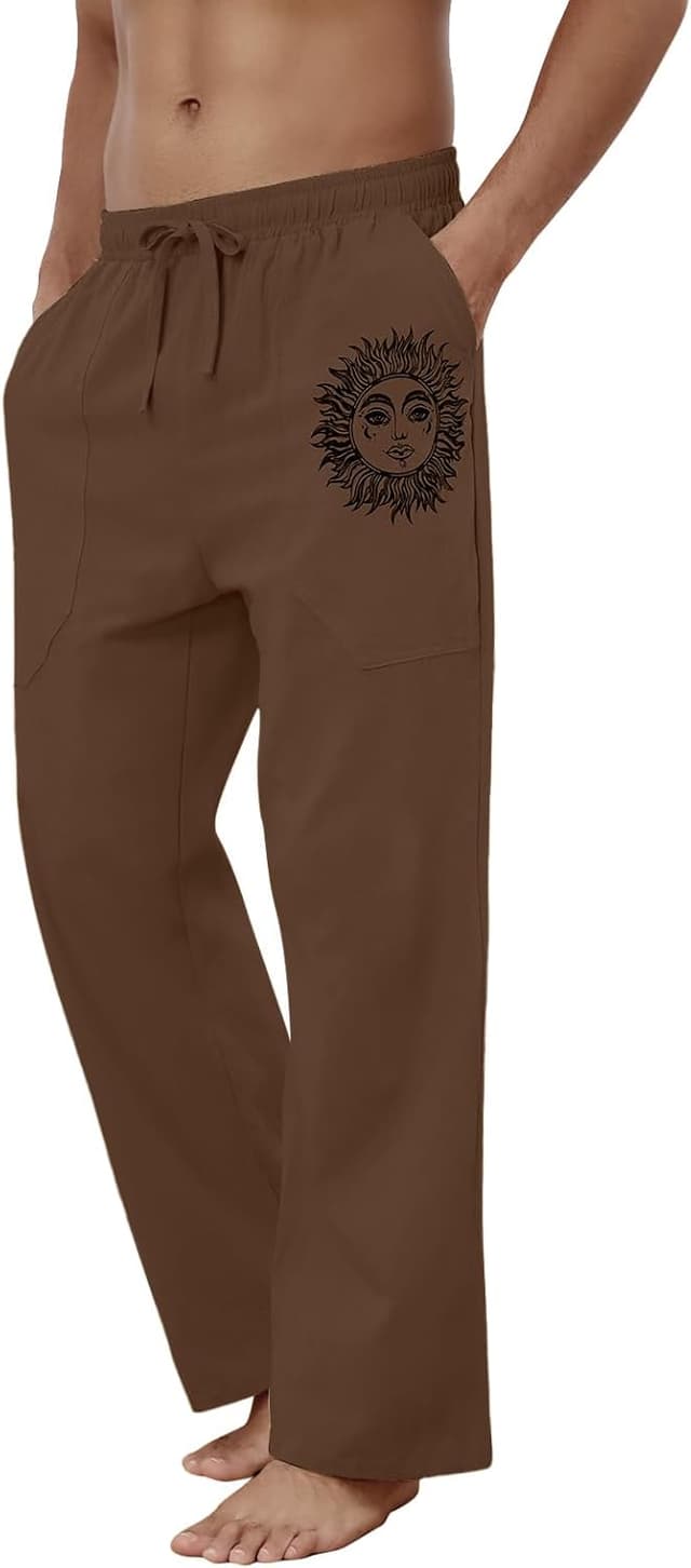 Detalle 2 de Puimentiua Leinenhose Herren mit 95% Baumwolle