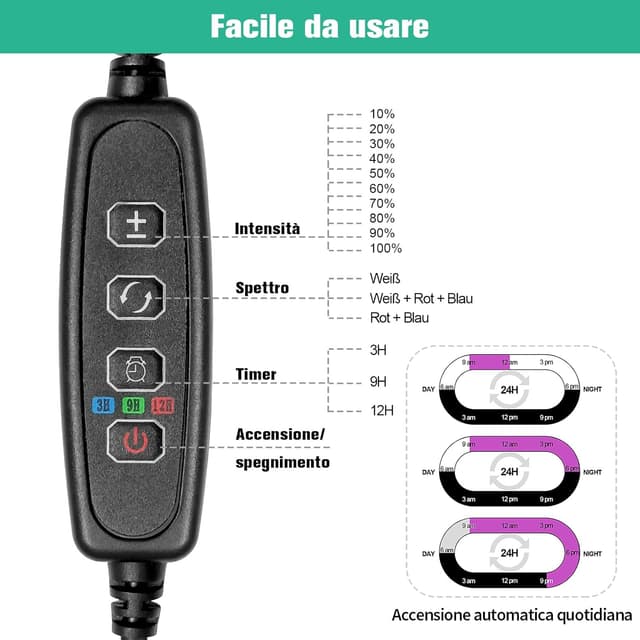 Thumbnail 3 de Idealife Lampada per piante a LED 42