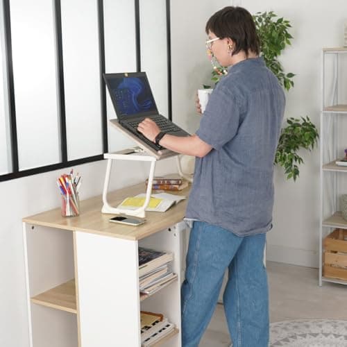 Detalle 2 de MEUBLE COSY Mesa de cama regulable 65×30×27,5 cm