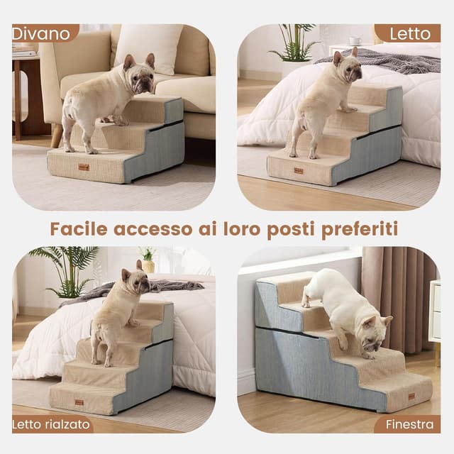 Detalle 1 de Gardner Pet Scala per cani piccola 5 gradini