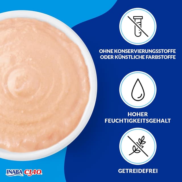 Thumbnail 3 de INABA Ciao Bisque Katzenfutter Nass ohne Getreide und Zucker, kalorienarm (28% Thunfisch) – 40 g im 12er Pack