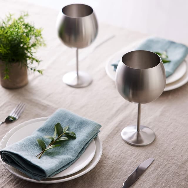 Thumbnail 1 de Oak & Steel - Set de 4 Copas Inoxidadbles para Cócteles 🥂