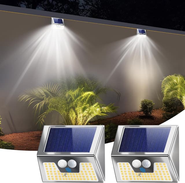 Detalle de nipify Faretto Led da Esterno Solare 2 Pezzi