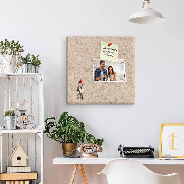 Detalle 2 de DASIAUTOEM Filz Pinnwand 30 x 30 cm