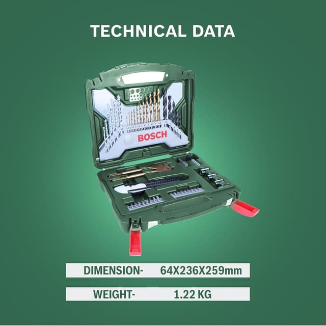 Thumbnail 3 de Bosch 50-Pieces X-Line Titanium Drill and Screwdriver Bit Set