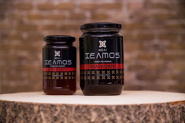 Detalle 2 de Helmos Griechischer Polygonum Honig 480 g – intensiver Krauthonig aus Griechenland