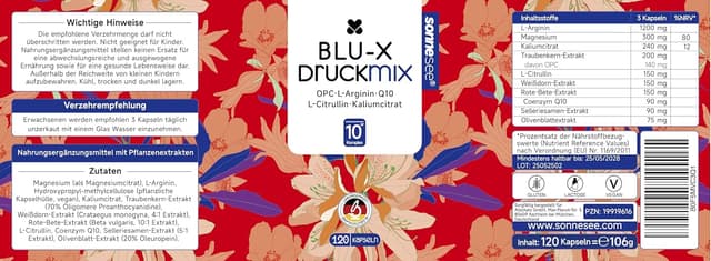 Thumbnail 6 de 10 in1 Formel Blutdruck Komplex 120 Kapseln