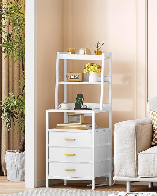 Detalle 2 de Hzuaneri Table de chevet 2 lot, 3 tiroirs