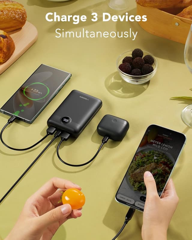 Detalle 2 de VEGER Power Bank 20000mAh klein mit 22.5W