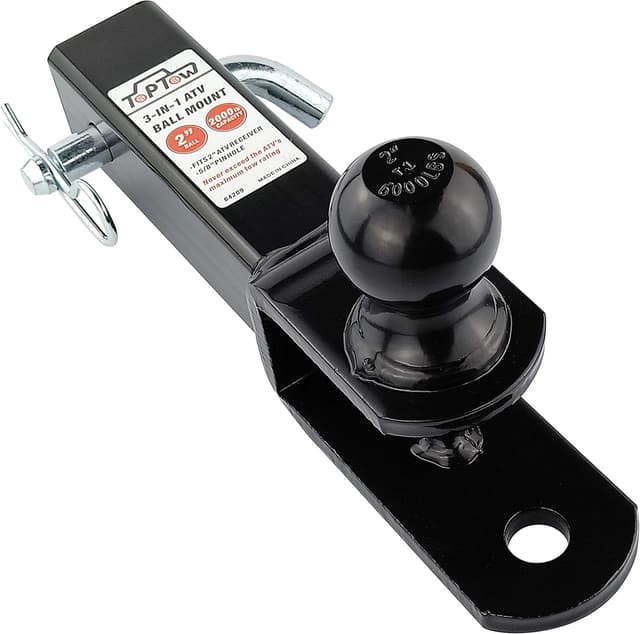 Detalle de TOPTOW ATV/UTV 2-Inch Ball Mount 2000 lb ๐