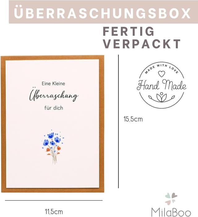 Detalle 2 de Milaboo Geschenkbox zur Schwangerschaftsverkündung – personalisierte Überraschung „Du wirst Oma/Opa/Tante/Onkel“ mit Babysöckchen