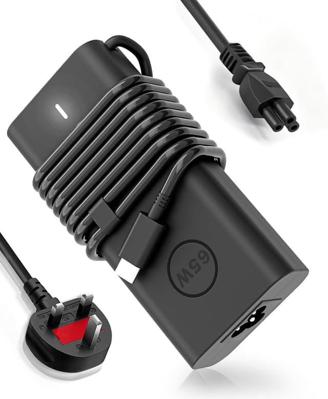 Detalle de Cluvox 65W USB-C Laptop Charger (45W/65W) for select Dell Latitude, Inspiron, XPS & compatible laptops