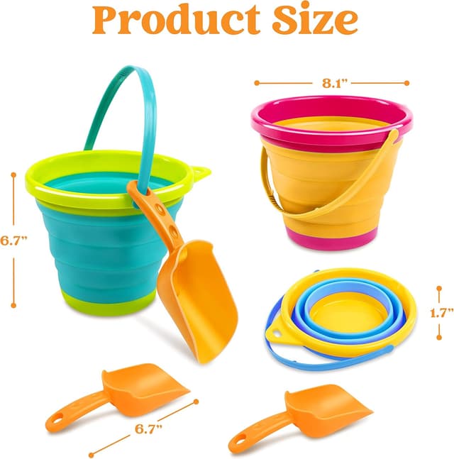 Detalle de JOYIN Sand Bucket 2.5L 3-Pack