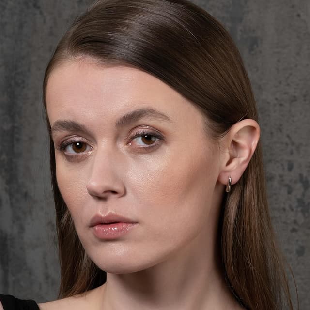 Detalle 2 de Zavana Graziosi orecchini pendenti a goccia (piccoli) per donna e ragazza in ottone placcato al rodio