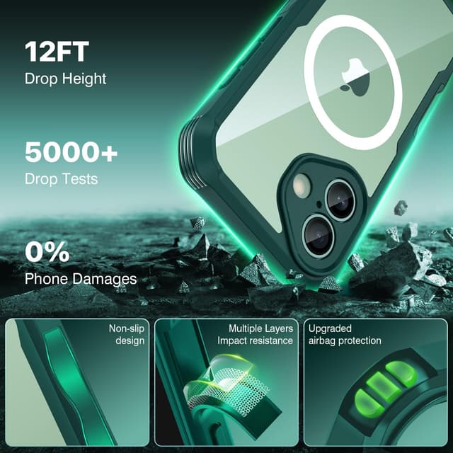 Detalle de CENHUFO iPhone 17 privacy case 6.3in