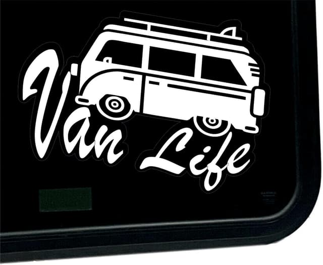 Imagen de Van Life Sticker #Vanlife Decal White en OfertitasTOP