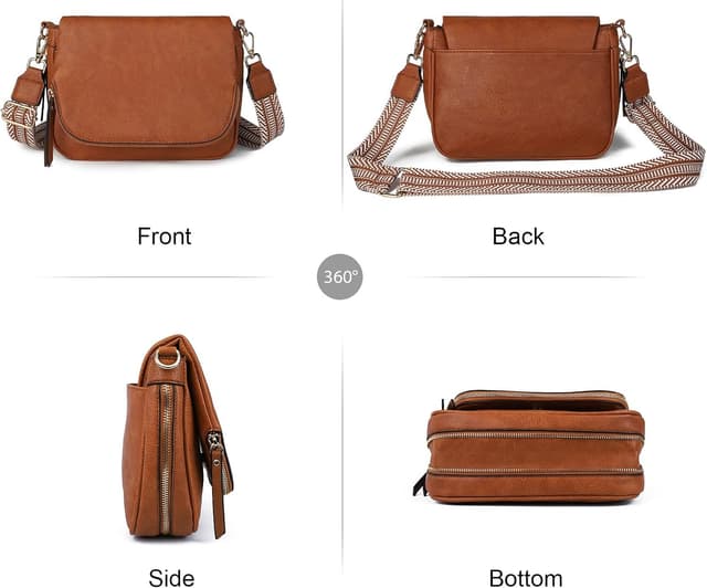 Detalle de GLITZALL borsa a tracolla da donna in pelle PU con chiusura magnetica e cinturino regolabile